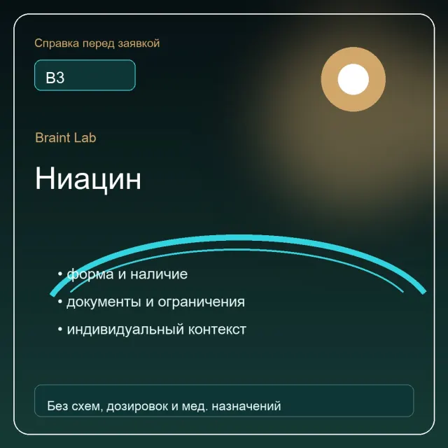 Упаковка Ниацин