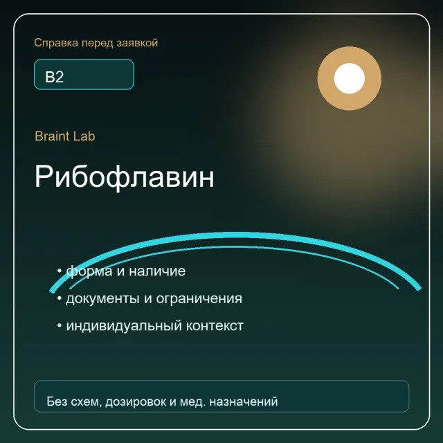 Упаковка Рибофлавин