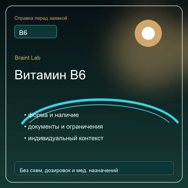 Упаковка Витамин B6