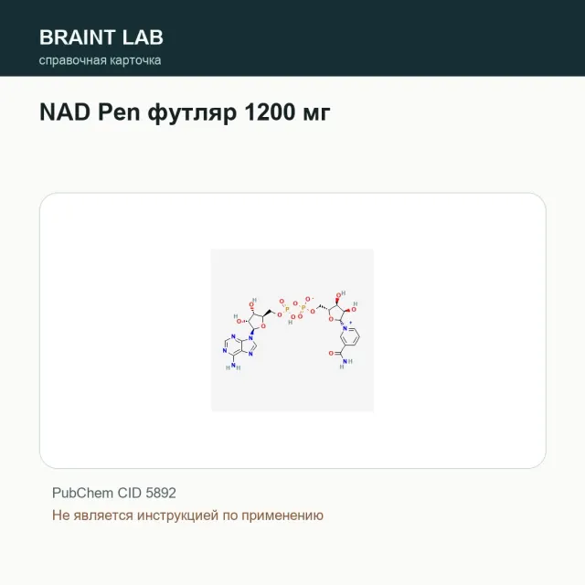 Упаковка NAD Pen футляр 1200 мг