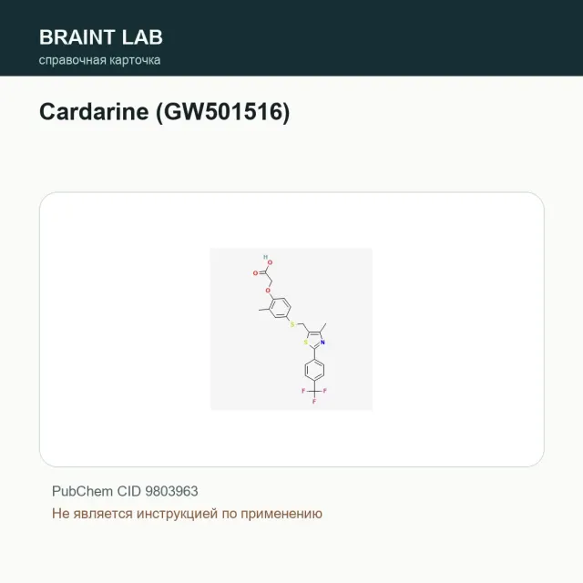 Упаковка Cardarine (GW501516)