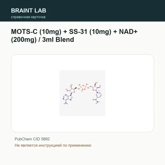 Упаковка MOTS-C + SS-31 + NAD+ Blend