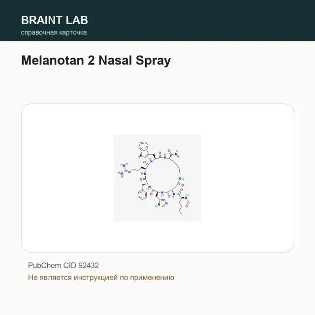 Упаковка Melanotan 2 Nasal Spray