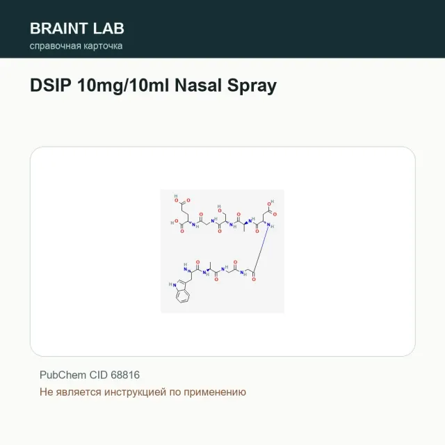 Упаковка DSIP 10mg/10ml Nasal Spray