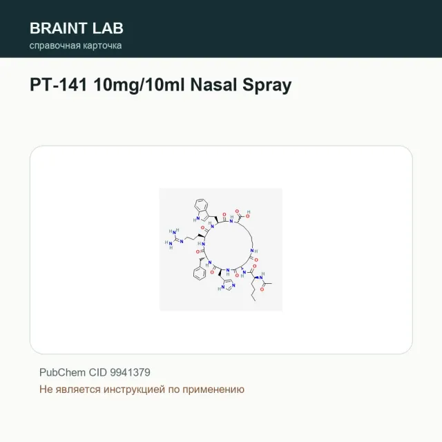 Упаковка PT-141 10mg/10ml Nasal Spray