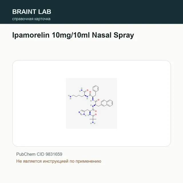 Упаковка Ipamorelin 10mg/10ml Nasal Spray